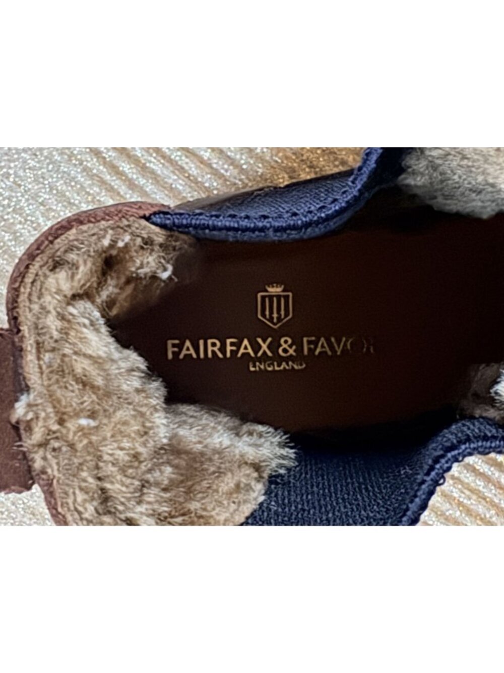 Fairfax & Favor Sheepskin Boudica Chelsea Boot Mahogany Leather 39 8 - Picture 8 of 11